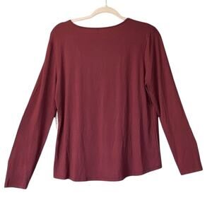 Soma Womens M Redwine Top Sleeping Wear Cool Nights COzy NEW